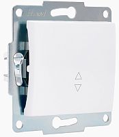 Переключатель без рамки Lezard Karina 1-кл. проходной белый  картинка